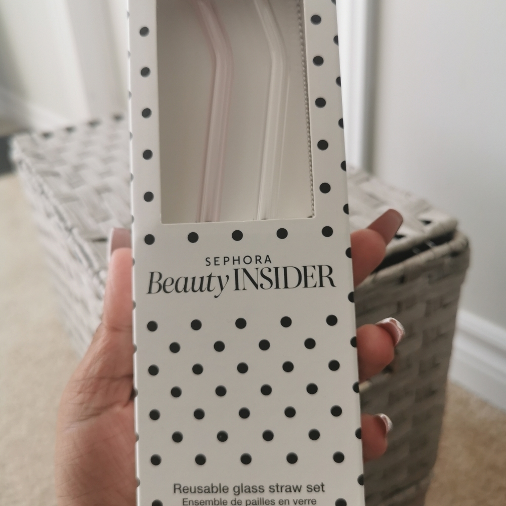 BNIB Reusable Glass Straws